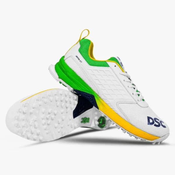 D Sports Jaffa GT Cricket Shoe - Yellow Green